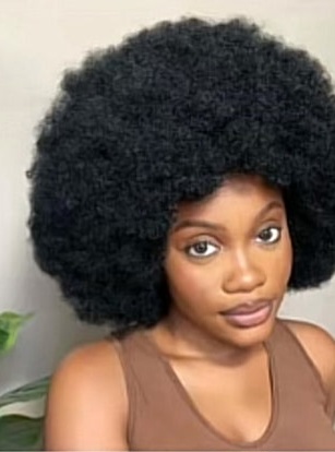 Big afro wig cap